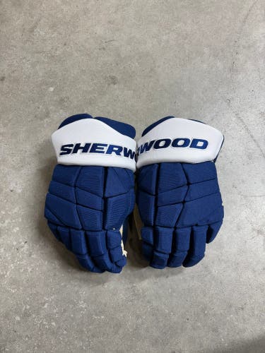 13” Sherwood Code 3 Alex Nylander Toronto Maple Leafs Pro Stock Gloves (New) NHL