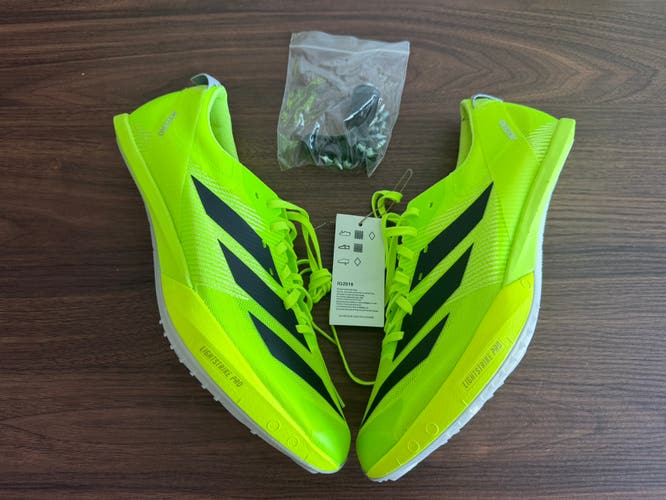 adidas adizero Finesse Track & Field Sprint Spikes Mens 9.5 Lucid Lemon IG2018