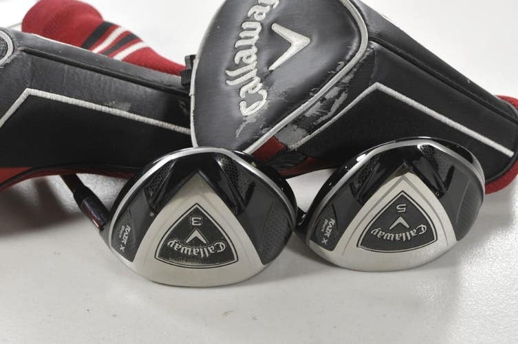 Callaway RAZR X Black 3 and 5 Fairway Wood Set RH Regular Flex Graphite # 216243