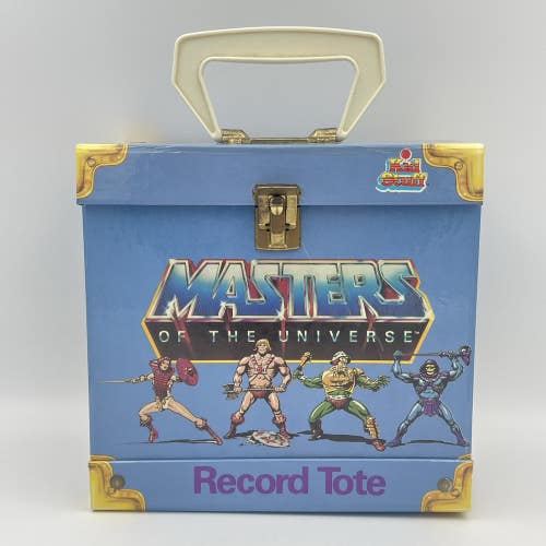 *QUITE RARE* 1984 Vintage He-Man Record Tote Masters of the Universe; 45rpm Case