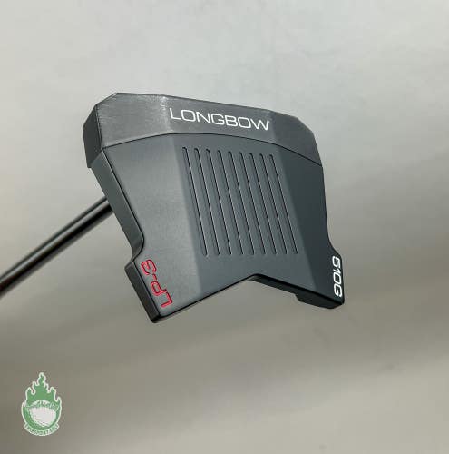Used Left Handed Longbow LP-3 510g 46" Putter Black Steel Golf Club