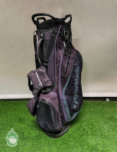 Used TaylorMade Stand/Cart 7-Way Carry Golf Bag Black