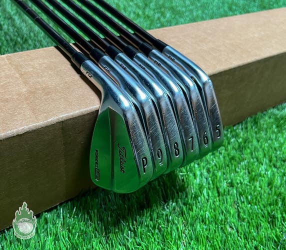 Used LH Titleist MB 712 Forged Irons 5-PW $-Taper 125g X-Stiff Steel Golf Set