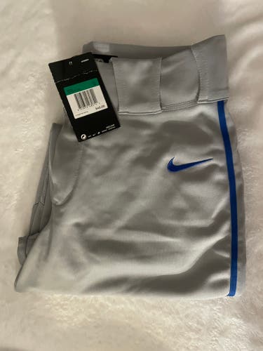 Gray Men's XL Youth Nike Game Pants (New)