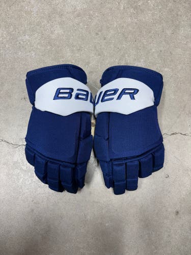 15” Bauer Mach Gloves Toronto Maple Pro Stock (Like New) NHL