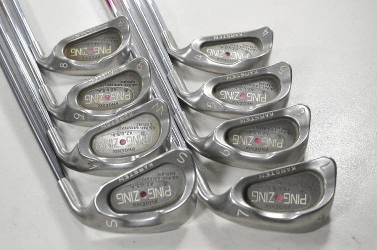 Ping Zing 4-W,SW Iron Set Ladies Flex Pink Dot Right Graphite # 217061