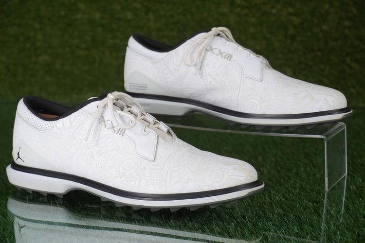 Nike Jordan ADG 5 Golf Shoes Mens 11.5 Spikeless, White ~ FQ6642-102