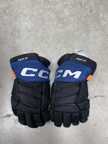 14” CCM Pro Custom Toronto Maple Leafs Auston Mattews Pro Gloves Pro Stock (New) NHL