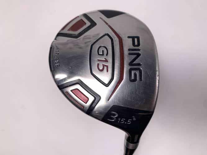 Ping G15 3 Fairway Wood 15.5* Aldila Serrano 75g Stiff Graphite Mens RH