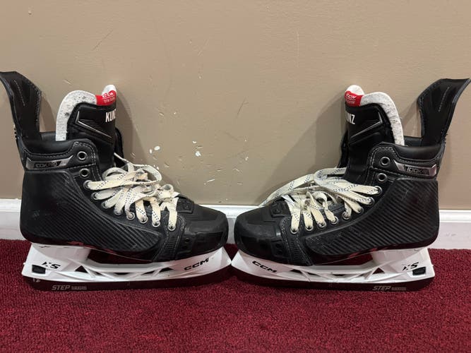 CCM Ribcor 100k Pro Hockey Skates Wide Width Pro Stock 9.5 Item#ND95W