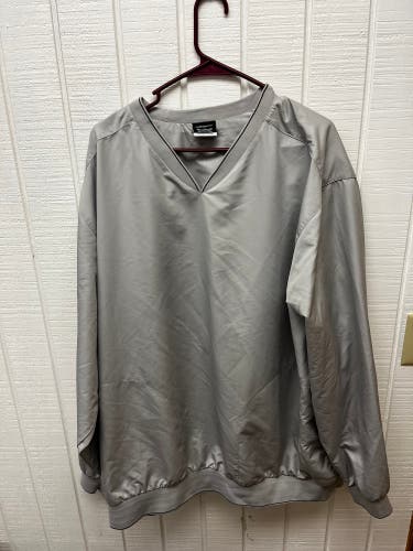 Nike Golf Men’s 3XL Gray Windbreaker V-Neck Pullover Outdoor Activewear Casual