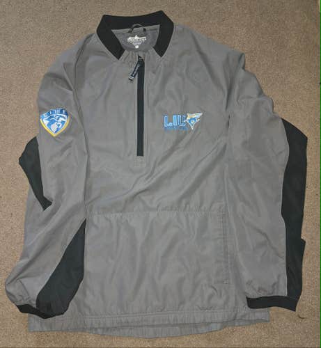 LIU Sharks Wrestling Team Issued 1/4 Zip Light Pullover Large EIWA