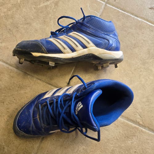 Blue Men's Size M 10.0 (W 11.0) Adult Adidas Metal (Used)