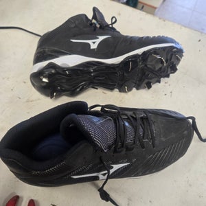 Black Men's Size M 8.5 (W 9.5) Adult Mizuno Metal (New)