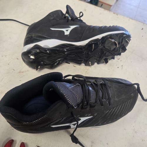Black Men's Size M 8.5 (W 9.5) Adult Mizuno Metal (New)