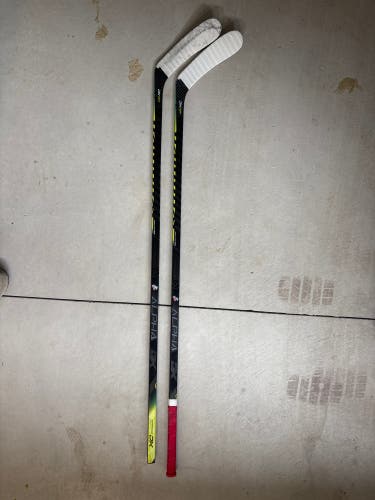 Senior Warrior Alpha DX Right Handed Hockey Stick Mid Pattern 85 Flex Pro Stock (Used)