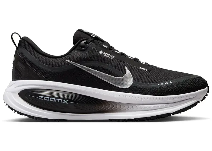 Size 10.5 - Nike Vomero 18 Gore-Tex Black White Metallic Silver HQ7001-002