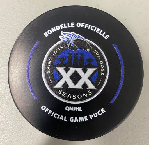 Saint John Sea Dogs puck (20th anniversary)