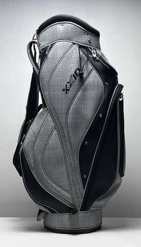 XXIO Bag Cart Bag Black 4-Way Divide Single Strap Golf Bag