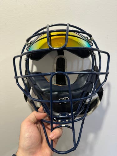 Froce 3 pro Catcher's Mask Navy with visor and pro harness