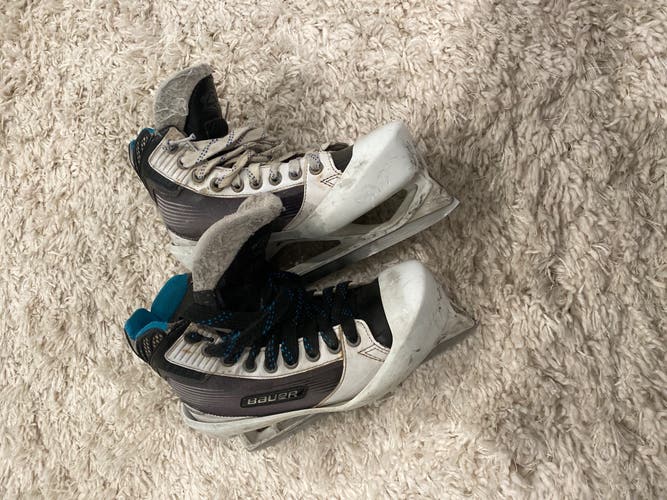 2013 Bauer Reactor 4000 Hockey Goalie Skates Regular Width 8 (Used)