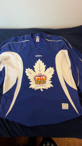 Toronto Marlies Practice Jersey Pro Stock Size 58 Blue