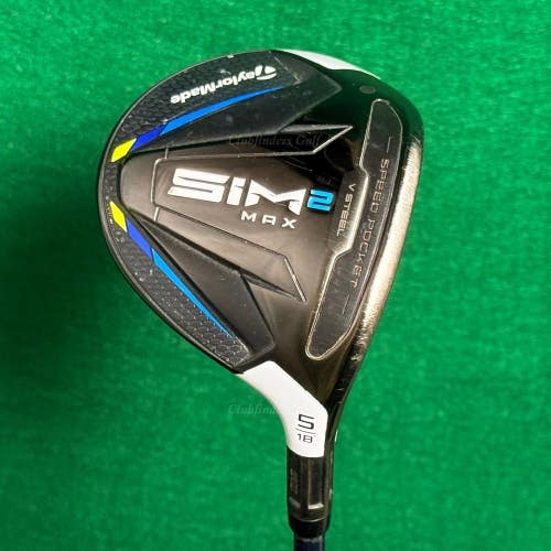 TaylorMade SIM 2 MAX Fairway 18 5 Wood Ventus Blue FW 5-A Graphite Seniors