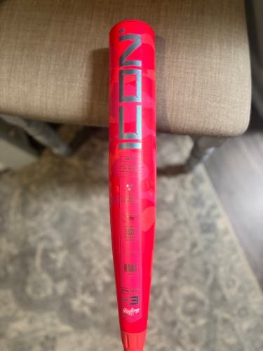 2025 Rawlings Icon Composite BBCOR Certified Bat (-3) 30 oz 33" (Used)