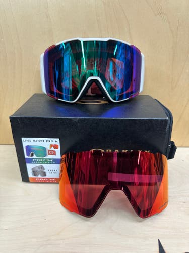 Oakley Line Miner Pro M Ski Goggles- Color Hibiscus Trails (New)
