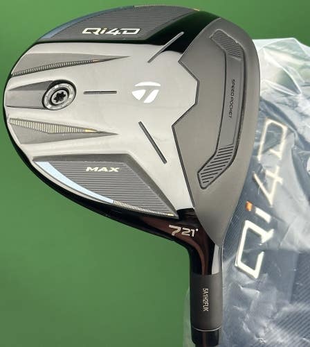 TaylorMade Qi4D MAX Fairway 7-Wood 7W 21* REAX 55 Regular Flex w/ Cover MINT!