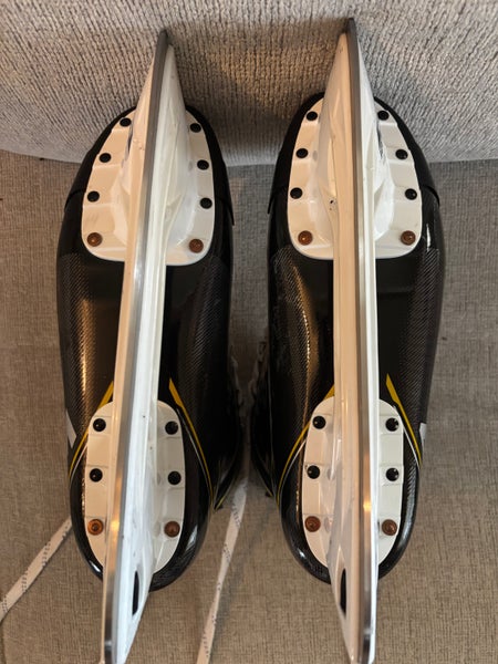 Black/Yellow 2020 CCM Super Tacks AS3 Hockey Skates Regular Width 10.5 (Used)