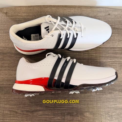 Adidas Tour 360 Men's Golf Shoes Black/Red - Size 12 (2984)