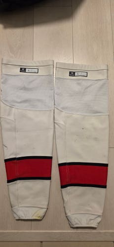 Carolina Hurricanes Away Fanatics Large Socks Pro Stock (Used)