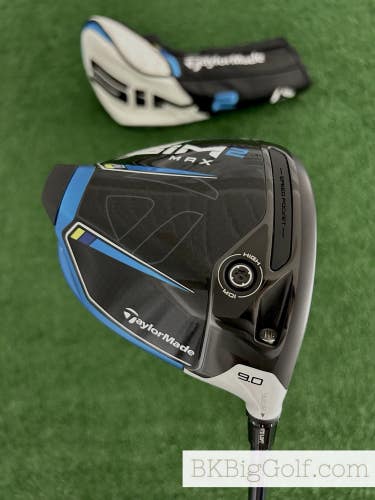 Taylormade Sim 2 Max 9.0 Driver w Headcover / Stiff
