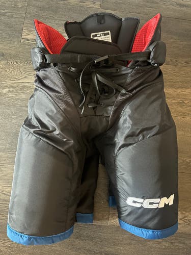 Medium CCM HP45 Hockey Pants Pro Stock CBJ Reverse Retro
