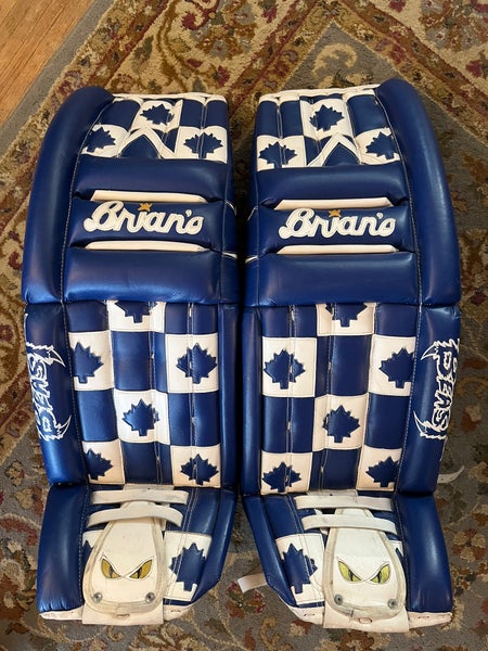35+2 Custom Brian's Beast Goalie Leg Pads Trevor Kidd Leafs style