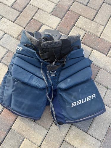 Int Small  Bauer Elite Goalie Pants NAVY (Used)