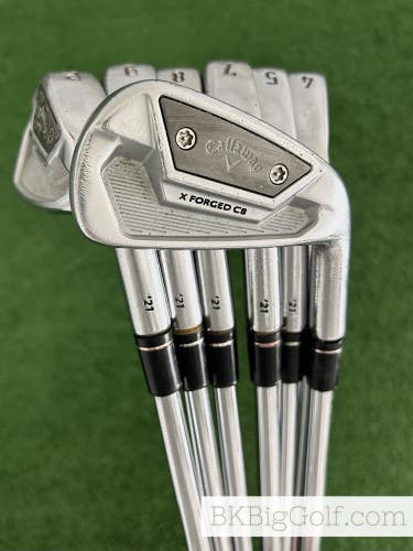 Callaway X Forged CB 21 Iron Set 4-P / KBS Tour 130 X Extra Stiff