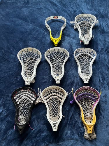 Collection of lacrosse heads