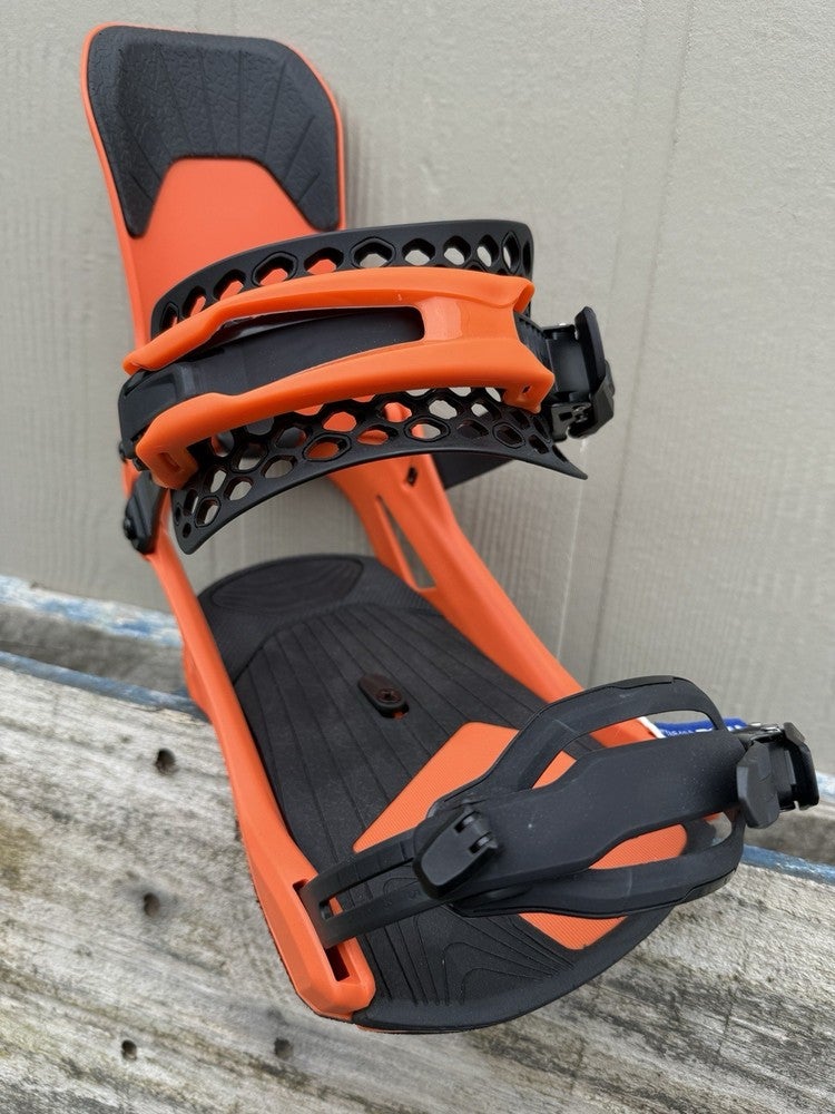 Ride Preston LS Snowboard Bindings Size Large Alloy Base