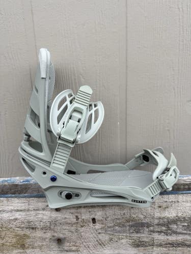 Men's BURTON Mission Re:Flex Snowboard Bindings TALC GREEN New In Box MEDIUM
