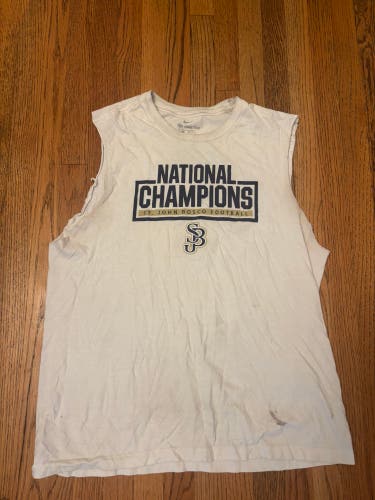 St John Bosco Braves High School Nike Football Workout Tank Top Adult Size L