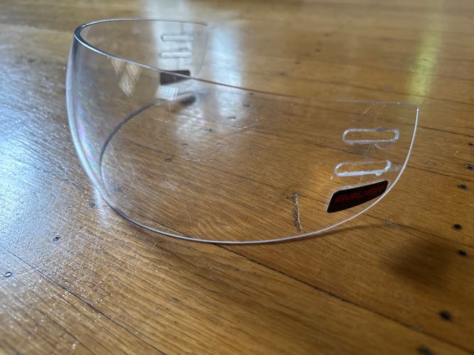 Bauer Pro Straight Visor Clear Visor (Used)