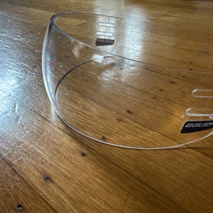 Bauer Pro Straight Visor Clear Visor (Used)