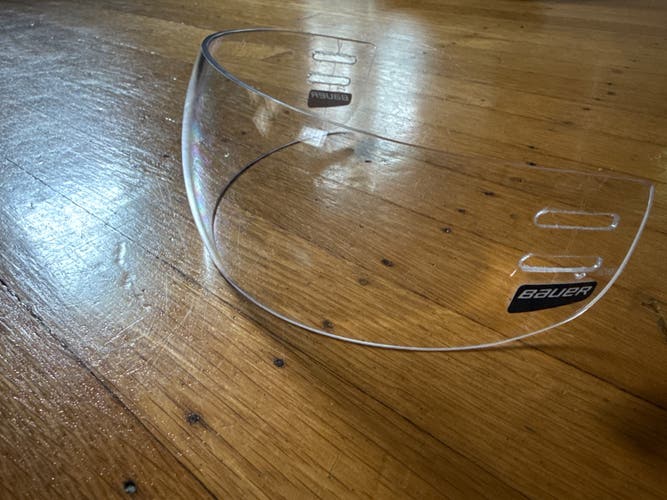 Bauer Pro Straight Visor Clear Visor (Used)