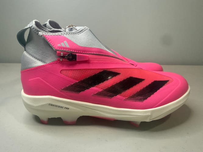 Size 8 Adidas Adizero Impact+ TPU BSB Baseball Shoes Molded Cleats Pink