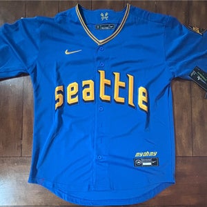Cal Raleigh Seattle Mariners City Connect Jersey Adult Small NWT
