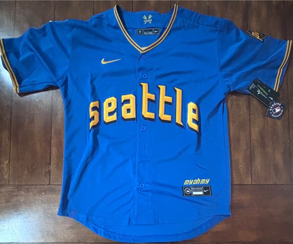 Cal Raleigh Seattle Mariners City Connect Jersey Adult Small NWT