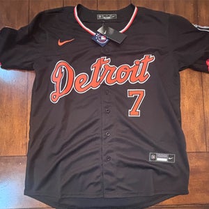 Detroit Tigers Kevin McGonigle Adult Small (Black) Alternate Jersey NWT