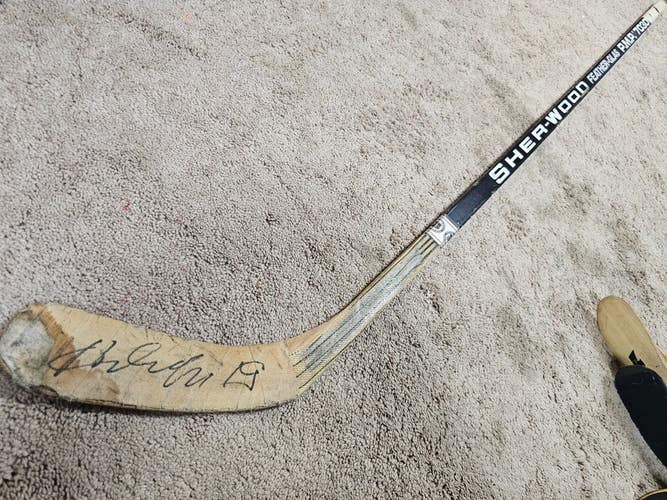 ALEXEI YASHIN 93'94 Rookie Signed Ottawa Senators Game Used Hockey Stick COA